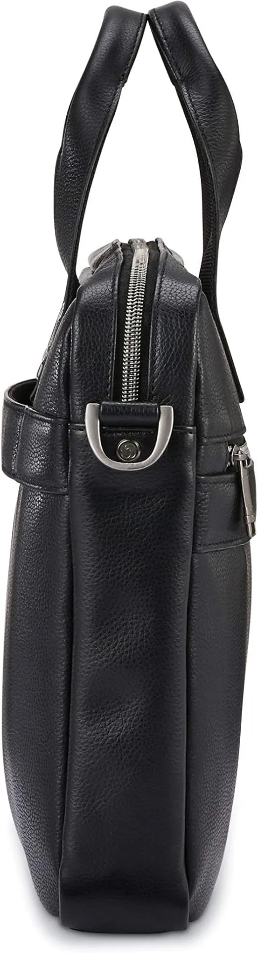 Samsonite Classic Leather Slim Brief, Black, One Size
