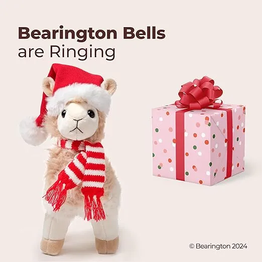 Bearington Holly The Holiday Llama Christmas Plush, 10 Inch Llama Stuffed Animal, Ideal Christmas Llama Gift for Toddlers, Kids & Teens