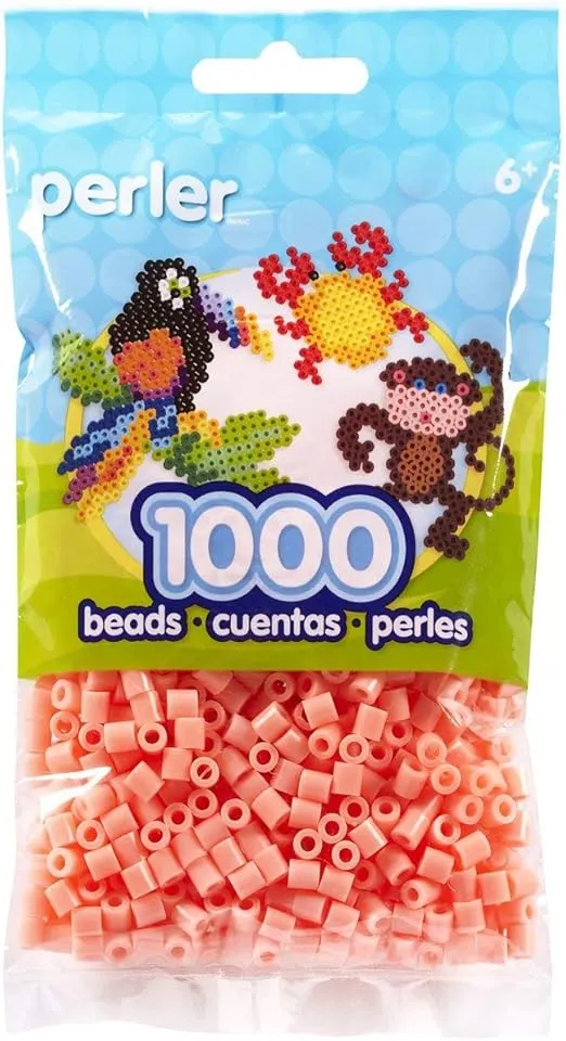 Perler Beads Fuse Beads for Crafts, 1000pcs, Blush Pink