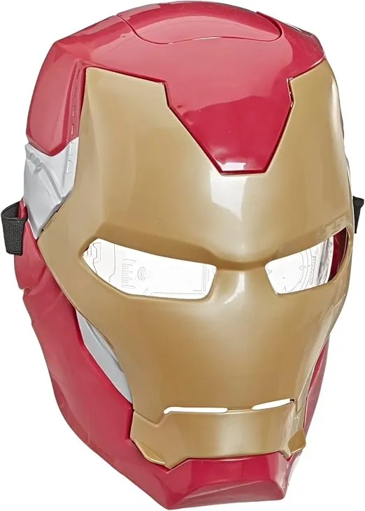 Marvel Avengers Iron Man Mask with Luminous Lifting Effects, Superhero Toy for Costume and Role Play, Gift for Boys and Girls Age 5 and Up