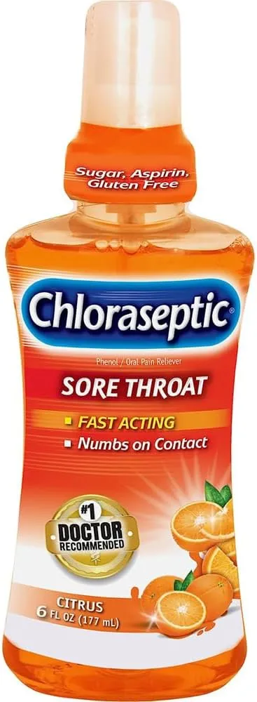 Chloraseptic Sore Throat Spray, Citrus, 6 fl oz (Pack of 1)