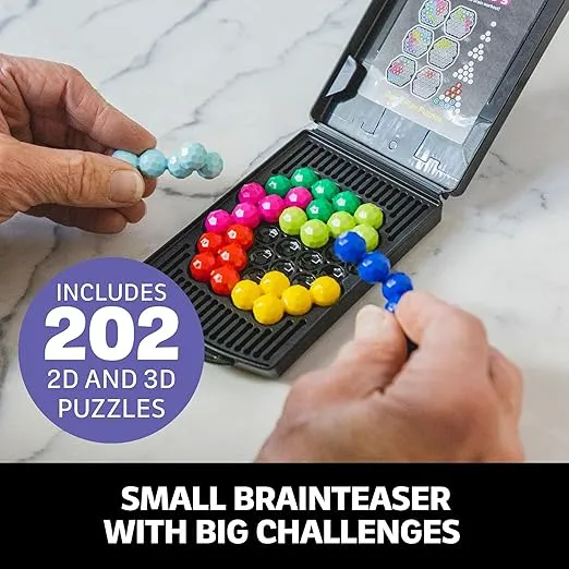 Educational Insights Kanoodle Genius 3-D Puzzle Brain Teaser Game for Adults, Teens and Kids, Gift for Ages 8+, Stocking Stuffers for Kids