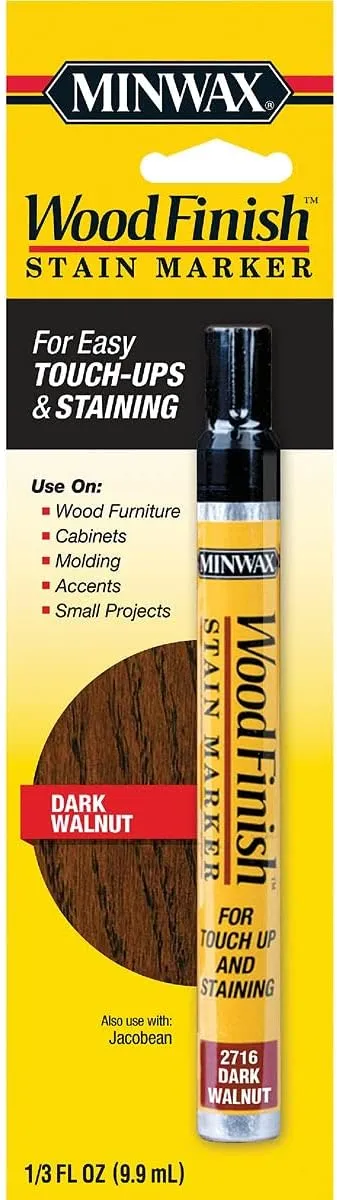 Minwax Wood Finish Semi-Transparent Dark Walnut Oil-Based Stain Marker 0.33 oz.