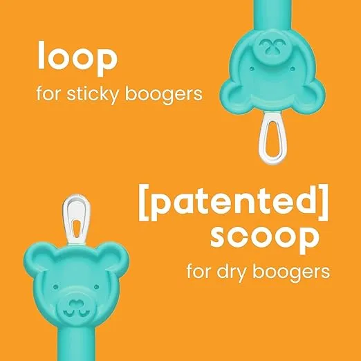 oogiebear: BearPair Baby Nose Cleaner & Ear Wax Removal Tool with Nasal Aspirator - Safe Booger & Earwax Removal for Newborns, Infants, Toddlers - Essential Baby Stuff, Diaper Bag Must-Have - Pink