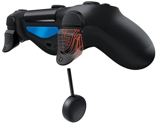 Bionik Quickshot Pro: Customizable Trigger Enhancement Kit Designed for PlayStation 4 Dualshock Controllers -Improved Ergonomics - PlayStation 4