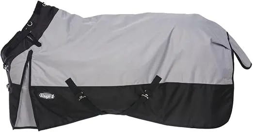 Tough 1 1200D Turnout Blanket with Snuggit (300 Fill) Grey 78"