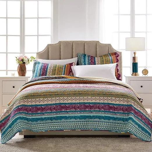 Greenland Home Southwest Quilt Set, Full/Queen (3 Piece), Siesta