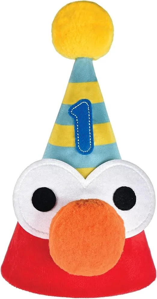 Fun Everyday Sesame Street Deluxe Cone Hat - 7" x 5" (1 Pc.) - Vibrant Design - Perfect for Parties and Playdates