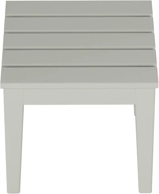 WestinTrends Ashore Oversized Outdoor Side Table, 18 Inch All Weather Poly Lumber Adirondack Patio Side Table Square End Table, Sand