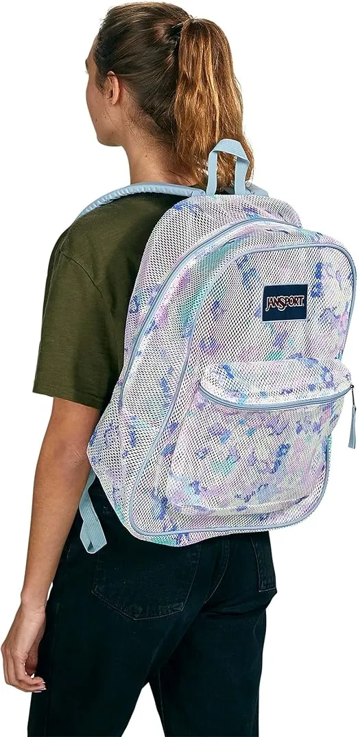 JanSport Mesh Pack - See Through Backpack Ideal for Class or Beach Outtings, Mystic Floral