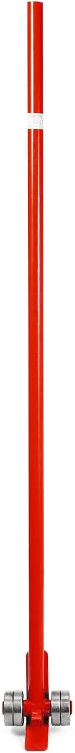 VEVOR 3T Prylever Bar 6600 Lbs Capacity Steel Pry Lever Bar Heavy Duty with Wheels Prylever with 5FT Length Handle