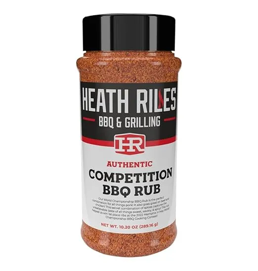 Heath Riles BBQ Rub - Competition BBQ Seasoning Rub, Champion Pitmaster Recipe, Legendary BBQ Rubs For Smoking & Grilling, 70+ BBQ Championships, 10.20 oz.