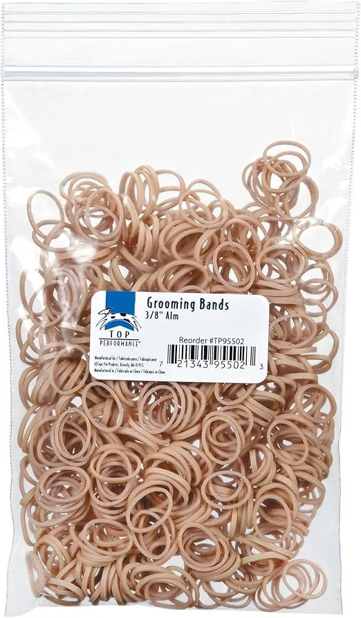 Top Performance Grooming Bands for Dogs, 3/8-Inch, Beige