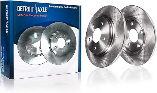Detroit Axle - Brake Kit for 2005-2013 Mazda 3 2.3L 2.5L Disc Brakes Rotors Ceramic Brakes Pads 2006 2007 2008 2009 2010 2011 2012 Replacement: 11.81" inch Front & 11.02" inch Rear Rotors