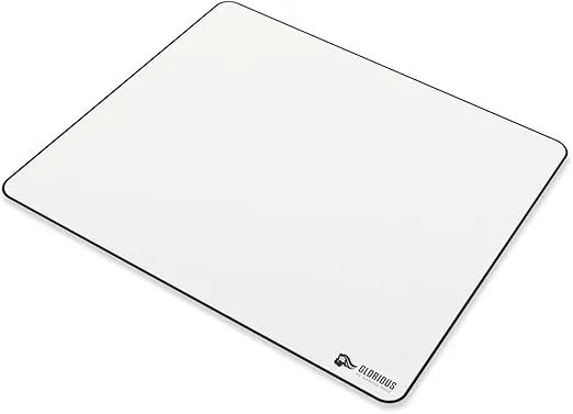 Glorious Large Gaming Mouse Pad for Desk - Rubber Base Computer Mouse Mat - Durable Mouse Mat - Cloth Mousepad with Stitched Edges - White Cloth Mousepad | 16"x18" (GW-XL)