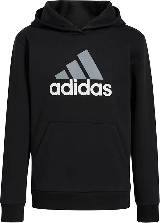 adidas Boys' Long Sleeve Fleece Pullover Hoodie
