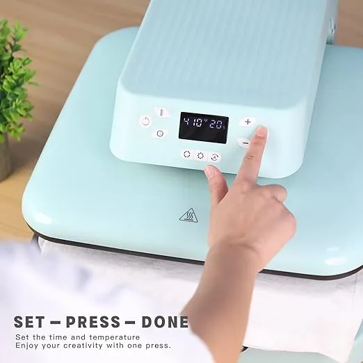 HTVRONT Auto Heat Press Machine for T Shirts - Heat Press 15x15 with Auto Release - Heats Up Fast & Distribute Heat Evenly, Intelligent Heat Press Machines for HTV, Sublimation, Heat Transfer Projects