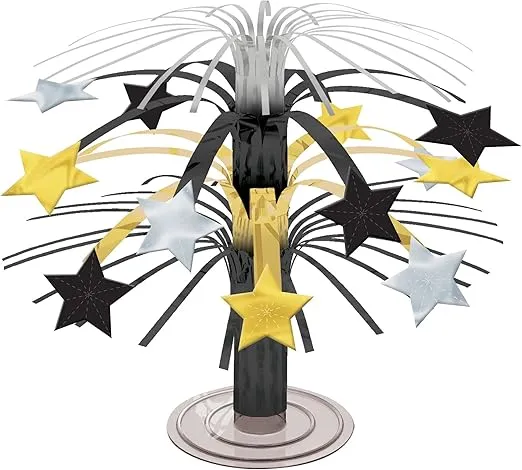 Stunning Hollywood Mini Cascade Centerpieces - 7.5" (1 Pc.) | Eye-Catching Decorations for Star-Studded Events | Perfect for Table Arrangements & Glamorous Occasions