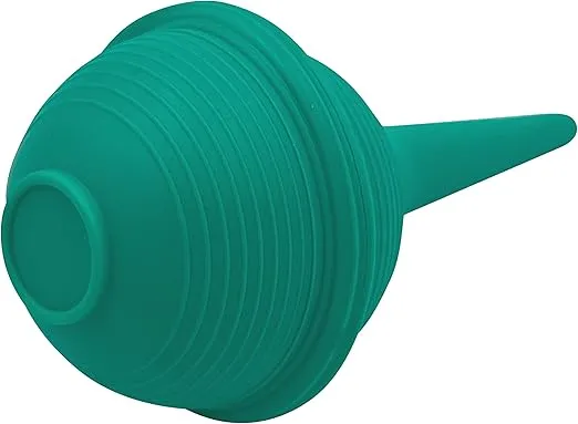 2pk Sterile Ear Syringe 1oz / 30ml Green Rubber Bulb for Washing & Wax Removal