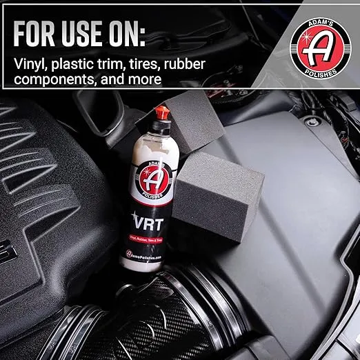 Adam's Polishes Silica Infused VRT Tire & Trim Dressing - Durable UV Protection and Water Repellent - Leaves a Crisp Freshly Detailed Look - Dress Tires or Trim Without Worry of Slinging (New 16 oz)