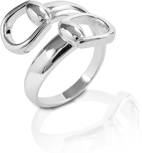 Offset Bit Ring - Sterling Silver Sterling Silver 8