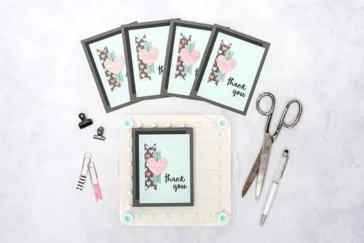 We R Memory Keepers Precision Press Advanced Perfect Stamps Every Time for Cards, Layouts, Up to 12 Inch Paper Acrylic Stamping Block, Non-slip Grip