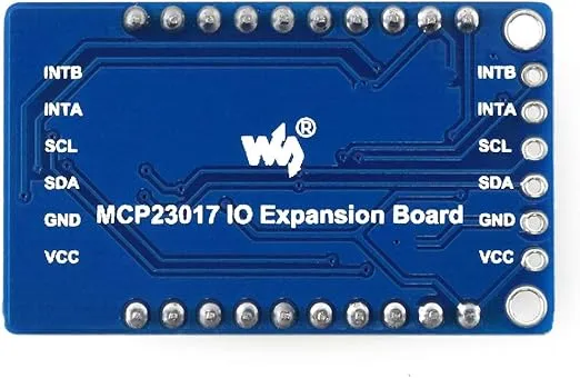 Waveshare MCP23017 IO Expansion Board I2C Interface Expands 16 I/O Pins Compatible with Both 3.3V and 5V Levels