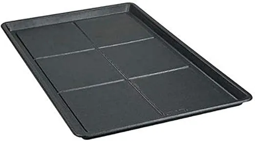 ProSelect Replacement Floor Trays - Durable Easy-to-Clean Plastic Trays for Everlasting Crates - X-Small, 18" x 12", Black