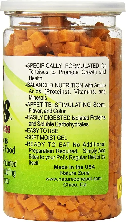 Nature Zone Snz54661 Melon Flavored Total Bites Soft Moist Food For Tortoise, 9-Ounce