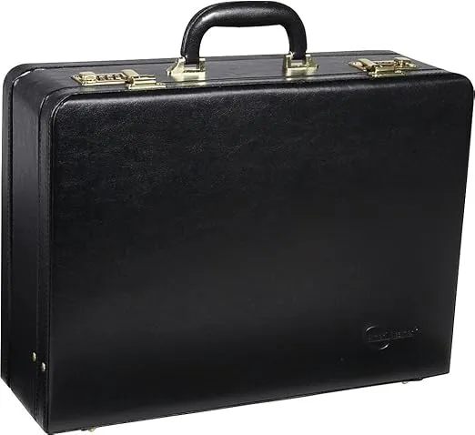 Amerilether Large Expandable Faux Leather Attachè Case (#2894-89)