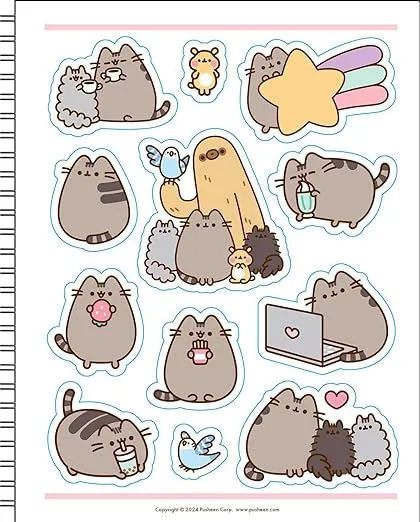 Pusheen 16-Month 2024-2025 Weekly/Monthly Planner Calendar
