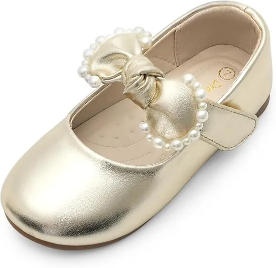 DREAM PAIRS Girl Dress Shoes Mary Jane Flats for Party School Wedding (Toddler/Little Kid)
