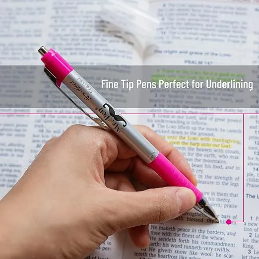 Mr. Pen- Bible Highlighters and Pens No Bleed, 8 Pack, Bible Journaling Kit, Bible Pens No Bleed Through, Gel Highlighters/Markers Bible Study Kit, Christian Gifts