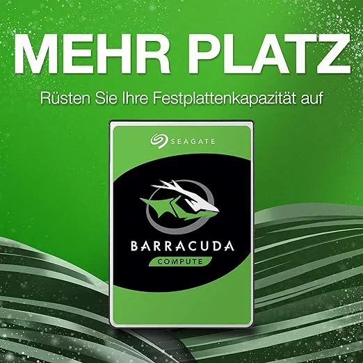 Seagate Barracuda 4TB interne Festplatte HDD, 3.5 Zoll, 5400 U/Min, 256 MB Cache, SATA 6GB/s, silber, FFP, Modellnr.: ST4000DMZ04