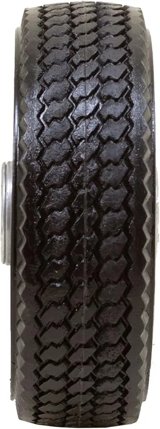 Marathon 6x2" Flat Free, Hand Truck / All Purpose Utility Tire on Wheel, 2.375" Centered Hub, 1/2" Bearings