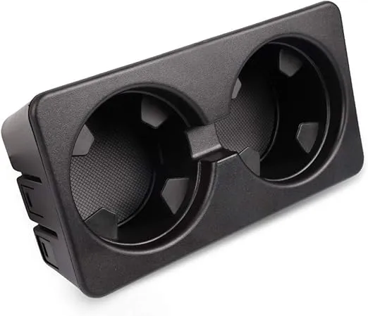 Dual Cup Holder Insert Compatible for Cadillac GMC Replacement for Chevy 07-14 Front Floor Part 19154712