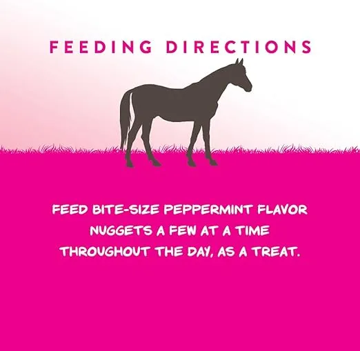 Manna Pro Bite-Size Nuggets | Peppermint Flavored Horse Treats | 1 Pound