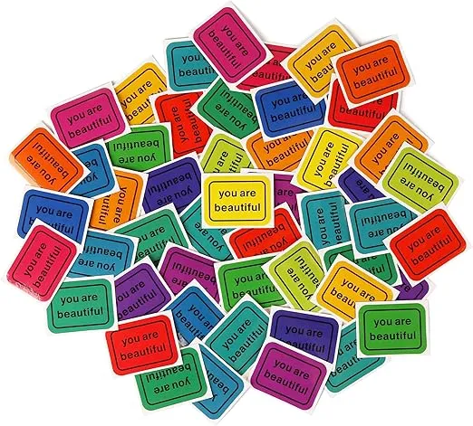 You Are Beautiful Stickers - Colorful Stickers for Your Waterbottle, Laptop, Skateboard