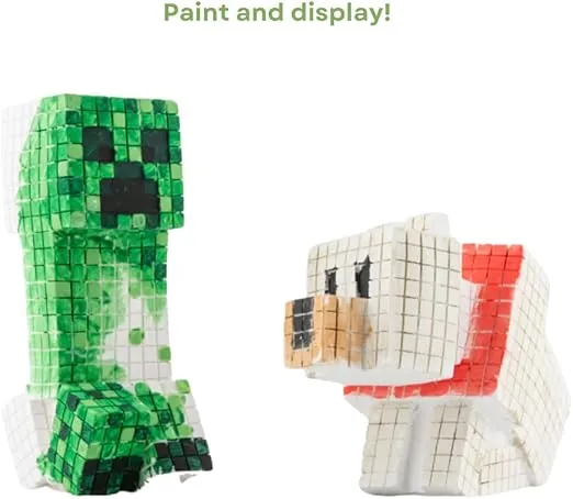 Innovative Designs Minecraft Paint Your Own Figurines Arts and Crafts Set for Boys Girls