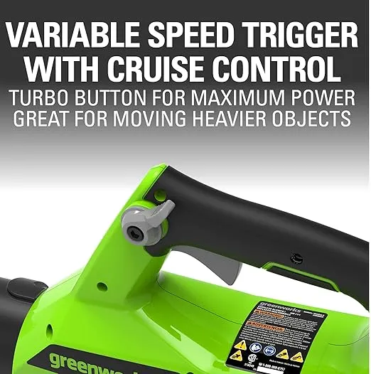 Greenworks 40V Cordless String Trimmer + Leaf Blower Combo Kit, 2.0Ah Battery and Charger Included