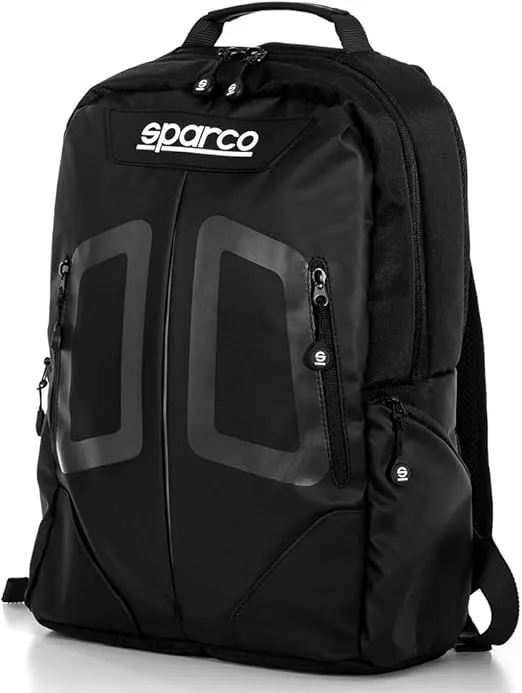 Sparco Backpack, Black/Black, Medium