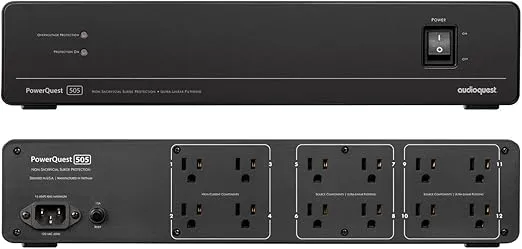 AudioQuest - PowerQuest® 505 12-Outlet Power Conditioner & Non-Sacrificial Surge Protector