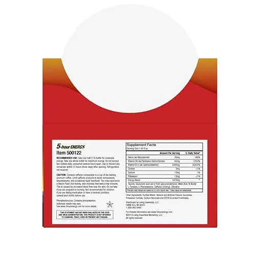 5-hour ENERGY Shot, Regular Strength, Berry, 1.93 Ounce, 12 Count
