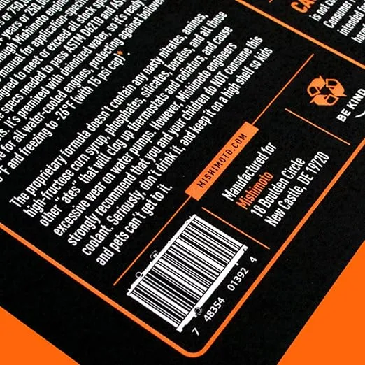 Mishimoto - MMRA-LC-5050F Liquid Chill Synthetic Engine Coolant, Premixed,Orange