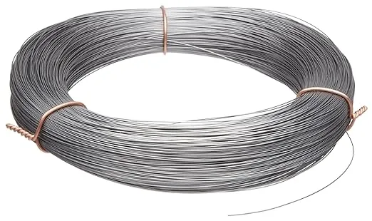 High Carbon Steel Wire, Mill Finish #2B (Smooth) Finish, Grade #2B Smooth, Full Hard Temper, Meets ASTM A228 Specifications, 0.063" Diameter, 95' Length, Precision