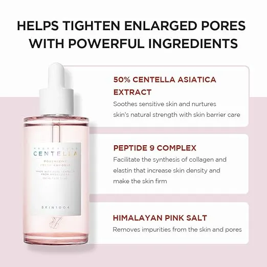 SKIN1004 Madagascar Centella Poremizing Fresh Ampoule 3.38 fl. oz(100ml) | Soothing Hydration | Oily Combination Skin