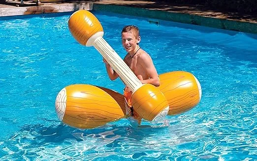 SWIMLINE ORIGINAL Inflatable Pool Log Flume Joust Set Game | Pool Toys For Kids Adults And Family | Pool Floaties For Kids Summer Pool Inflatable Fun | Pool Game For Kids