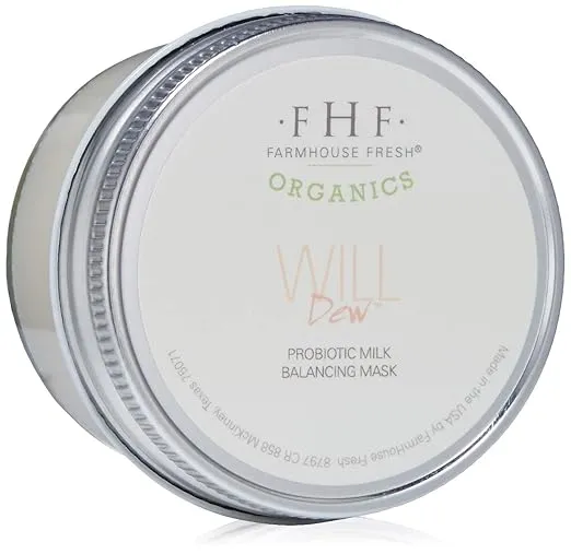 FarmHouse Fresh Will Dew Probiotic Milk Balancing Mask, 3.2 Fl Oz, Moisturizes & Balances Good Bacteria, Fights Wrinkles