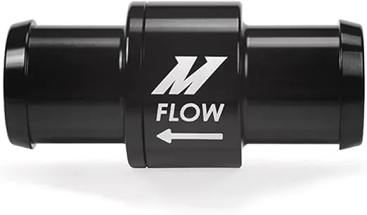 Mishimoto MMFT-CHKVLV-34 Performance One-Way Check Valve, 3/4", Black
