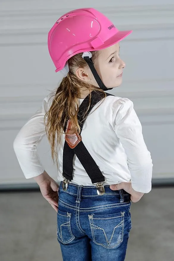 Child’s Pink Hard Hat – Ages 2 to 6 – Kids Safety Construction Helmet or Costume